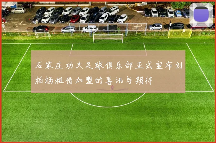 石家庄功夫足球俱乐部正式宣布刘柏杨租借加盟的喜讯与期待